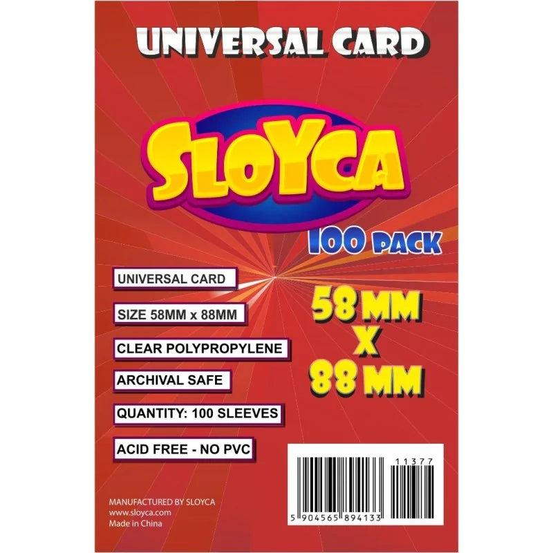 SLOYCA Koszulki Universal Card (58x88mm), 100 szt. - Angry Boardgamer