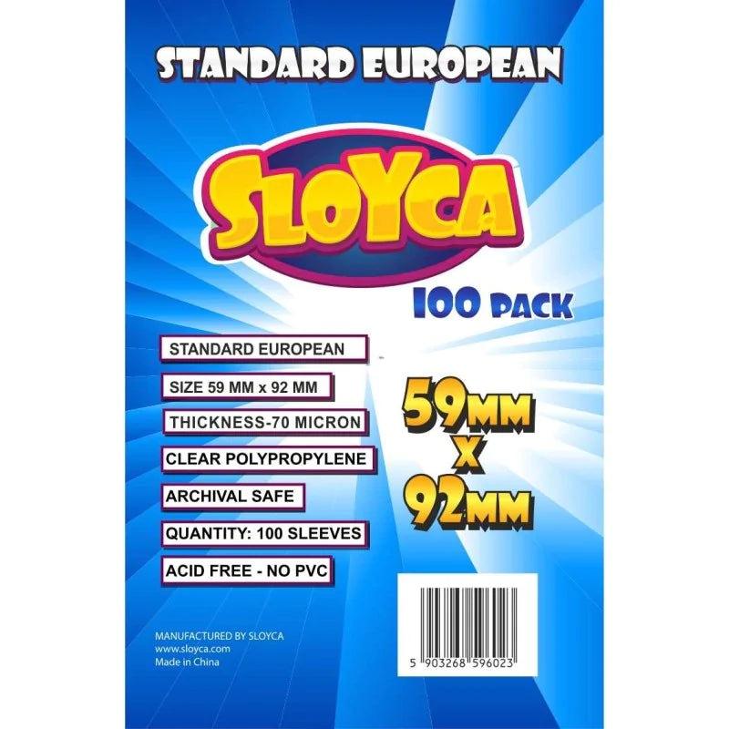 SLOYCA Koszulki Standard European (59x92mm), 100 szt. - Angry Boardgamer