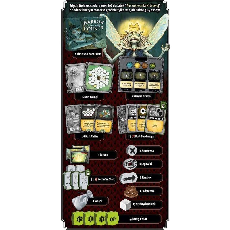 Hrabstwo Harrow + rozszerzenie Poszukiwania Królowej (edycja deluxe) - Angry Boardgamer