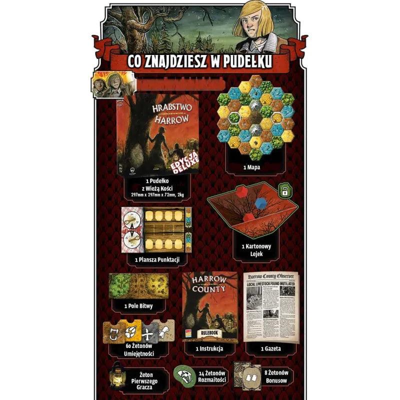 Hrabstwo Harrow + rozszerzenie Poszukiwania Królowej (edycja deluxe) - Angry Boardgamer