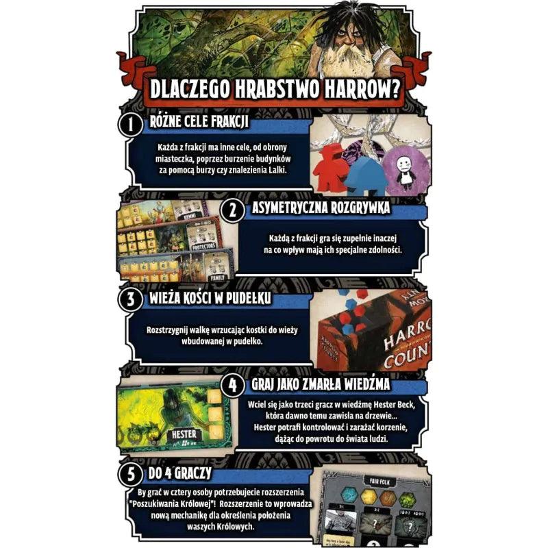 Hrabstwo Harrow + rozszerzenie Poszukiwania Królowej (edycja deluxe) - Angry Boardgamer