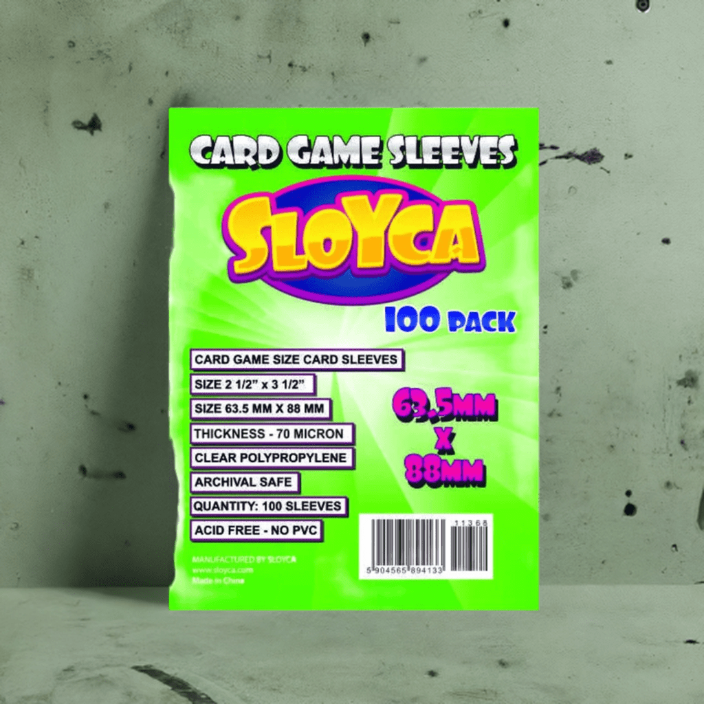 SLOYCA Koszulki Standard CCG (63,5x88mm), 100 szt. - Angry Boardgamer