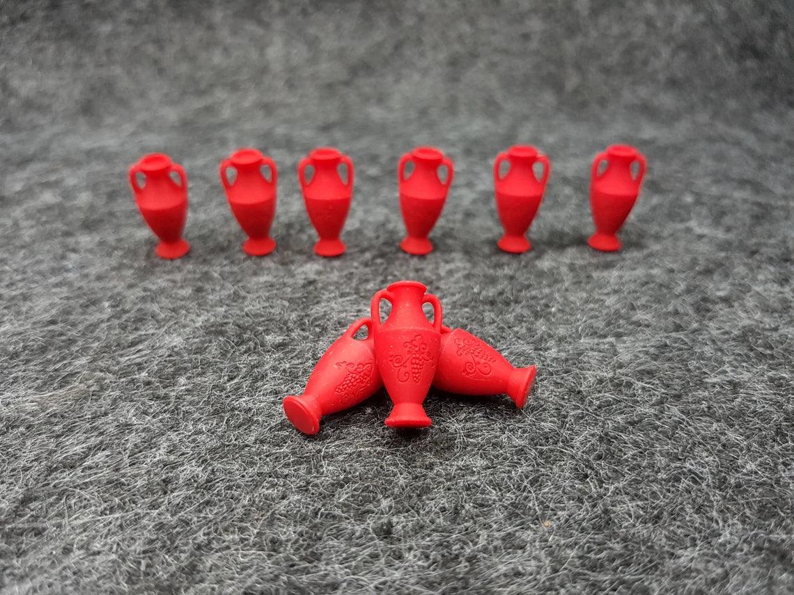 Zasoby: Waza / Wino / Porcelana (wydruk 3D) - CoolTokensCave - 20 szt. - Angry Boardgamer