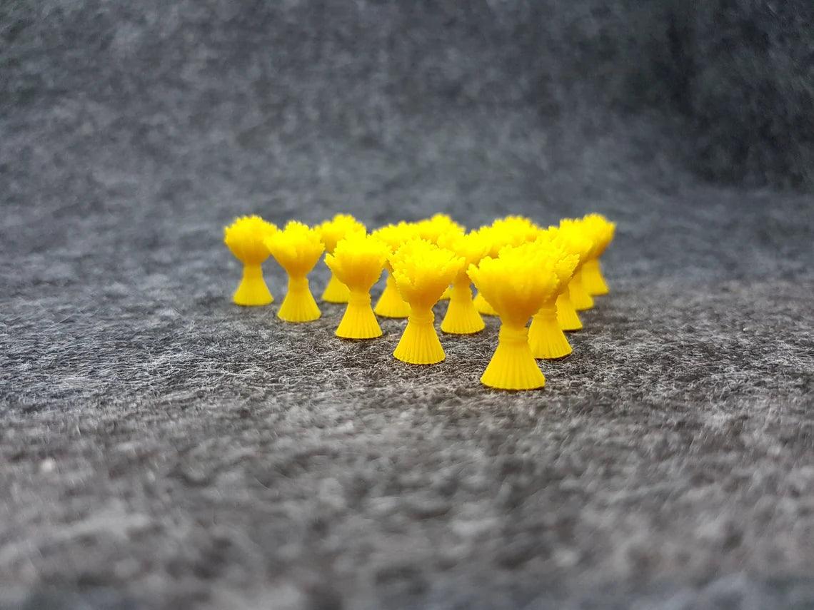 Zasoby: Zboże (wydruk 3D) - CoolTokensCave - 20 szt. - Angry Boardgamer