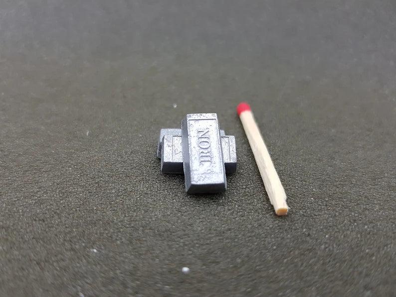 Zasoby: Sztabki żelaza (wydruk 3D) - CoolTokensCave - 20 szt. - Angry Boardgamer