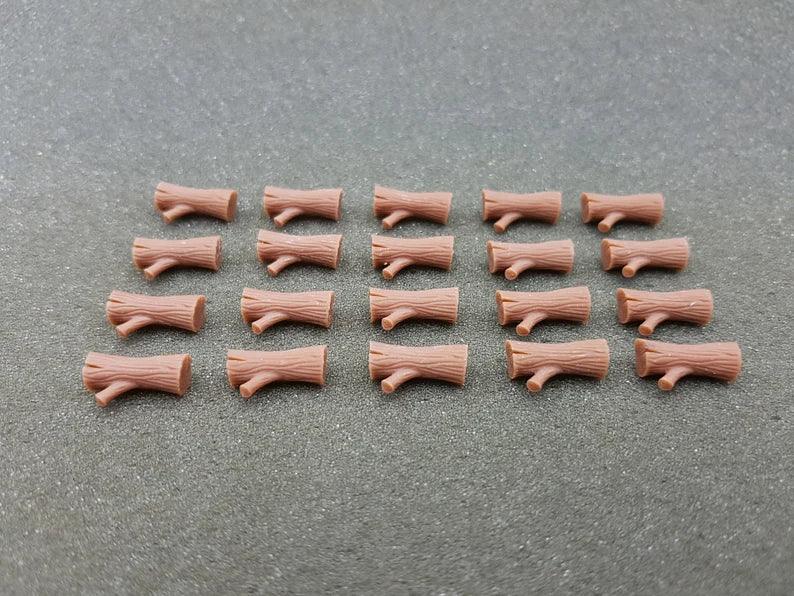 Zasoby: Drewno (wydruk 3D) - CoolTokensCave - 20 szt. - Angry Boardgamer