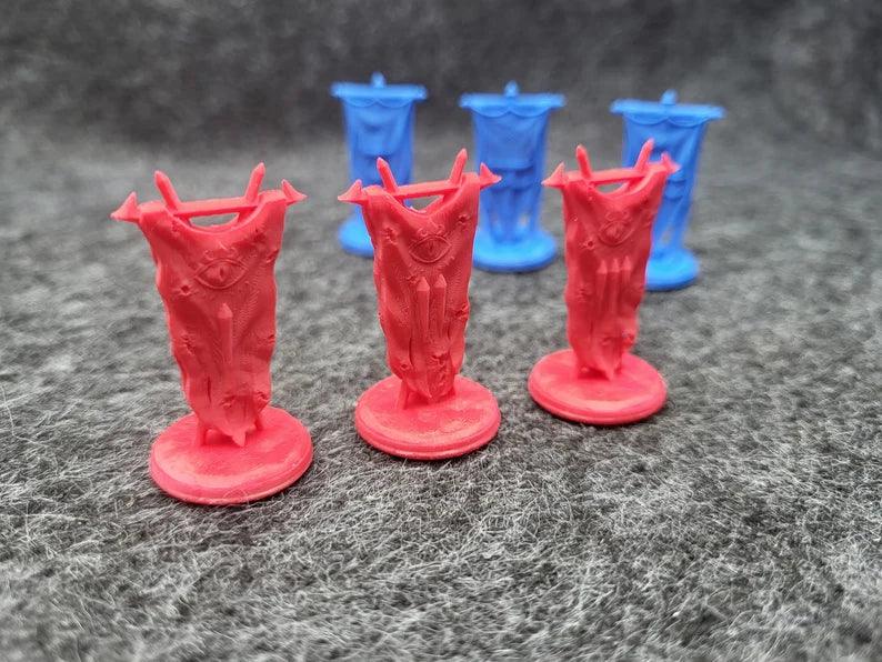 Sztandary Wojna o Pierścień (wydruk 3D) - CoolTokensCave - Angry Boardgamer