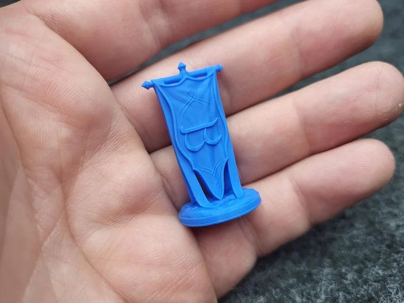 Sztandary Wojna o Pierścień (wydruk 3D) - CoolTokensCave - Angry Boardgamer
