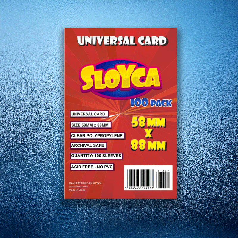 SLOYCA Koszulki Universal Card (58x88mm), 100 szt. - Angry Boardgamer