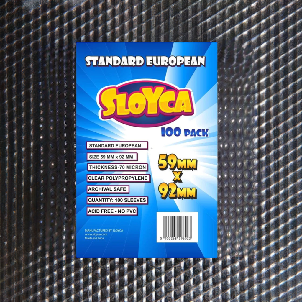 SLOYCA Koszulki Standard European (59x92mm), 100 szt.