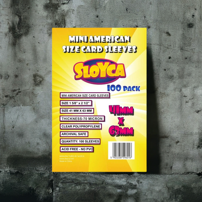 SLOYCA Koszulki Mini American (41x63mm), 100 szt.