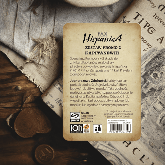 Pax Hispanica: Kapitanowie (Promo 2) - Angry Boardgamer